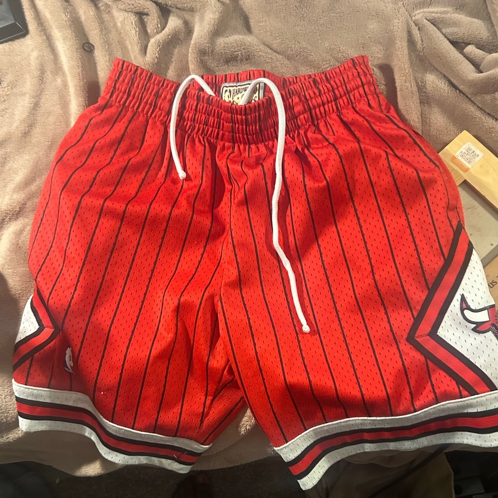Red Striped Men's Shorts
